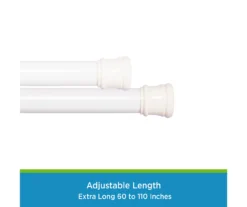 Kenney Twist & Fit Spring Tension Shower Curtain Rod 39 Kenney Twist & Fit Spring Tension Shower Curtain Rod -Home Store 810587958 3