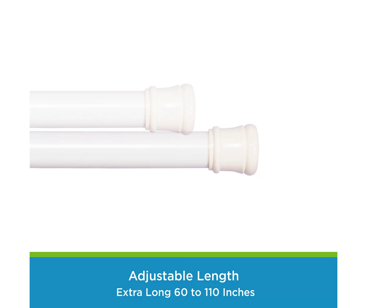 Kenney Twist & Fit Spring Tension Shower Curtain Rod 20 Kenney Twist & Fit Spring Tension Shower Curtain Rod - Image 18