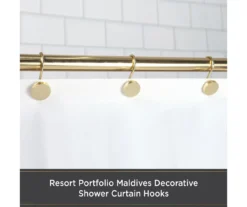 Kenney Resort Portfolio Maldives Shower Curtain Hooks, 12-Pack 17 Kenney Resort Portfolio Maldives Shower Curtain Hooks, 12-Pack -Home Store 810587994 2 1