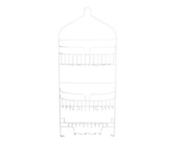 White 2-Tier Hanging Shower Caddy