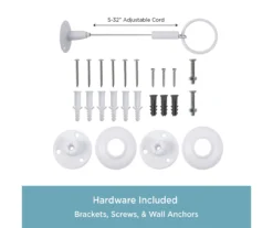 White 36" X 36" L-Shape Permanent Shower Curtain Rod -Home Store 810588006 5