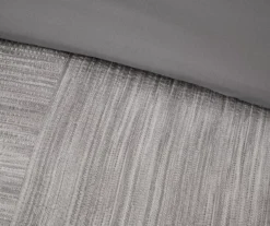 Kelan Gray Streak Patchwork Seersucker King 7-Piece Comforter Set -Home Store 810590769 810590768 810590767 11