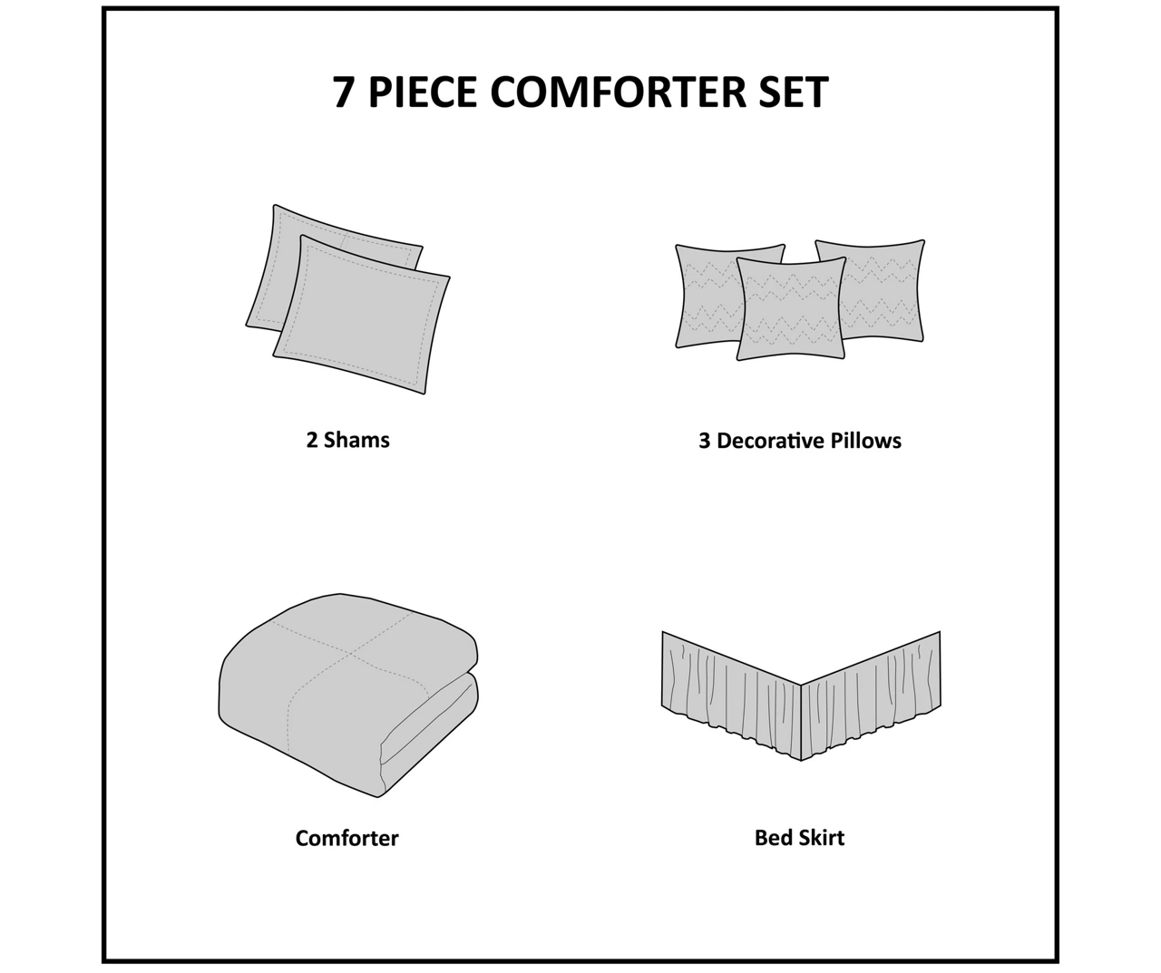 Beverly Taupe & Brown Color Block California King 7-Piece Comforter Set 15 Beverly Taupe & Brown Color Block California King 7-Piece Comforter Set - Image 13