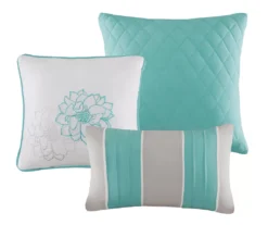 Jane Floral Reversible Cotton Duvet Cover Set -Home Store 810590788 810590787 2