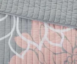 Jane Floral Reversible Cotton Coverlet Set -Home Store 810590790 810590789 10