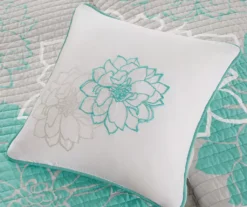 Jane Floral Reversible Cotton Coverlet Set -Home Store 810590792 810590791 3