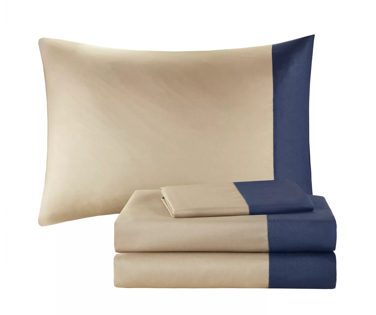 Rick Navy & Beige Crisscross Comforter Set 7 Rick Navy & Beige Crisscross Comforter Set - Image 5