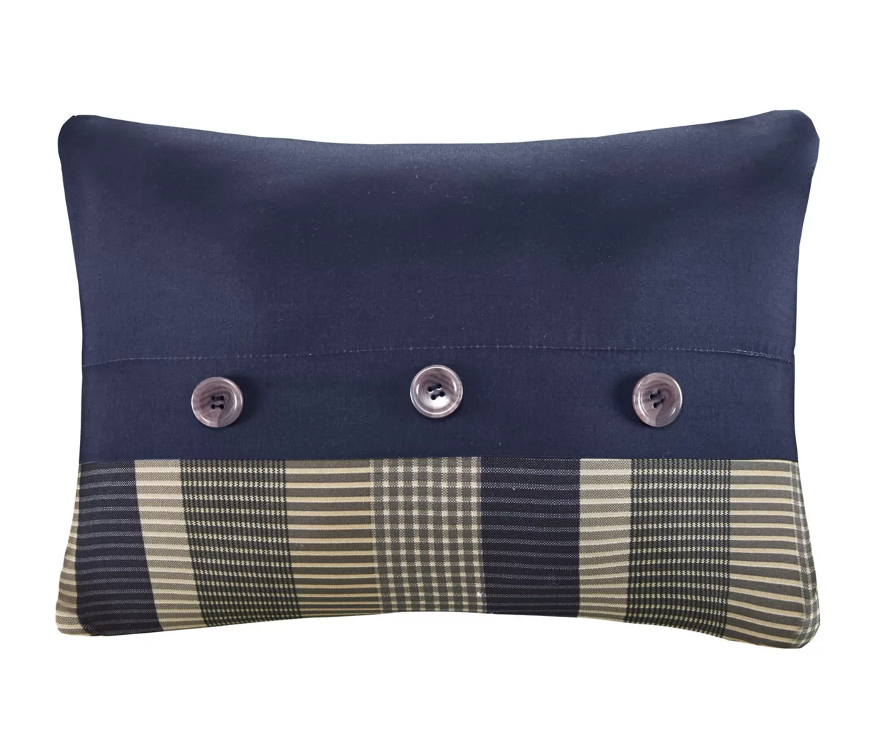 Rick Navy & Beige Crisscross Comforter Set 8 Rick Navy & Beige Crisscross Comforter Set - Image 6