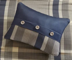 Rick Navy & Beige Crisscross Comforter Set 19 Rick Navy & Beige Crisscross Comforter Set -Home Store 810590798 810590797 810590796 810590795 7