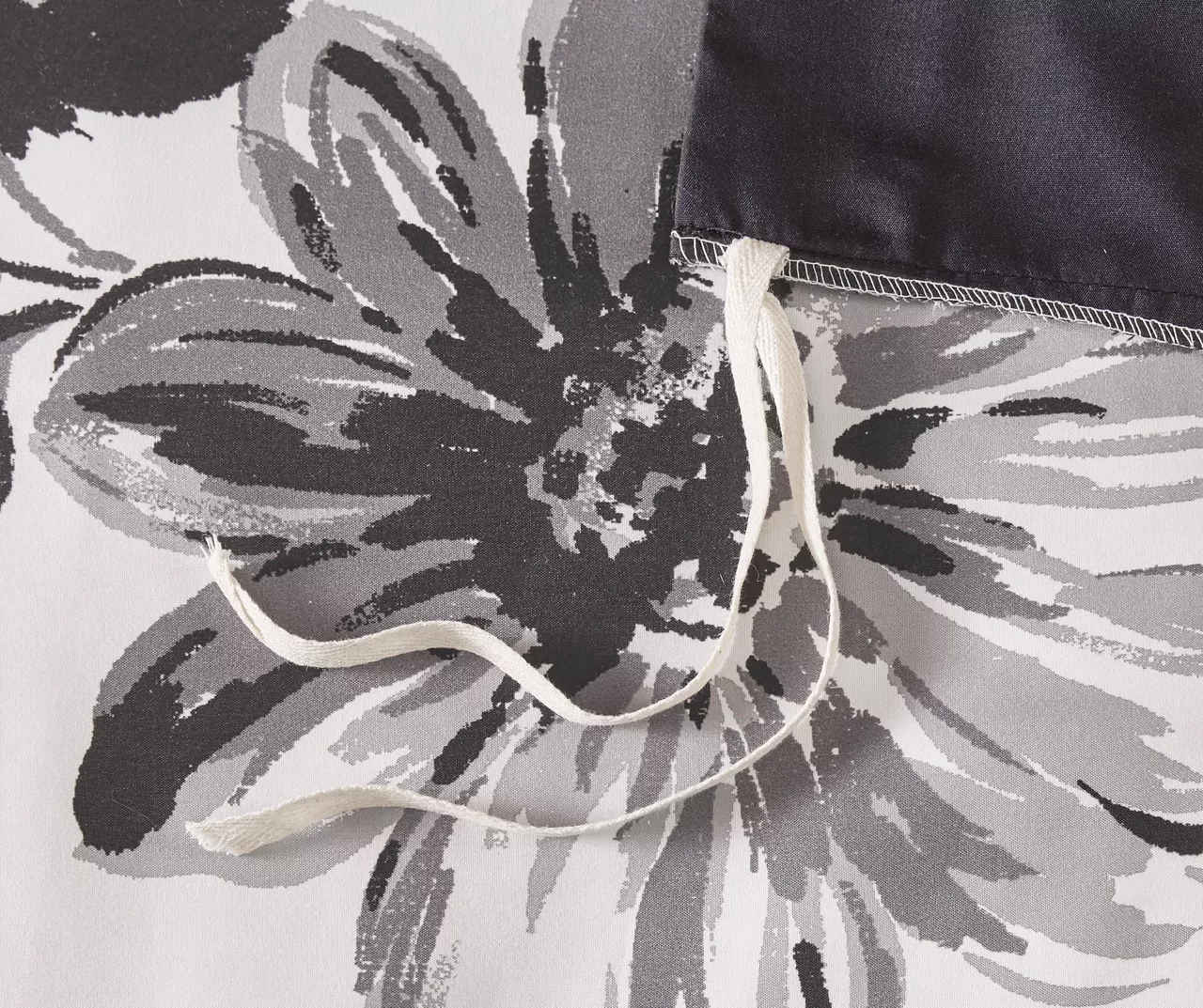 Hannah White & Black Floral Duvet Cover Set 12 Hannah White & Black Floral Duvet Cover Set - Image 10