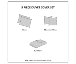 Hannah White & Black Floral Duvet Cover Set 25 Hannah White & Black Floral Duvet Cover Set -Home Store 810590809 810590808 810590807 12