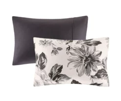 Hannah White & Black Floral Duvet Cover Set 17 Hannah White & Black Floral Duvet Cover Set -Home Store 810590809 810590808 810590807 4