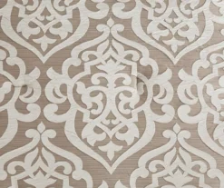 Eliot Tan & Beige Damask Jacquard King 8-Piece Comforter Set -Home Store 810590840 810590839 810590838 10