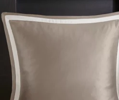 Eliot Tan & Beige Damask Jacquard King 8-Piece Comforter Set -Home Store 810590840 810590839 810590838 7