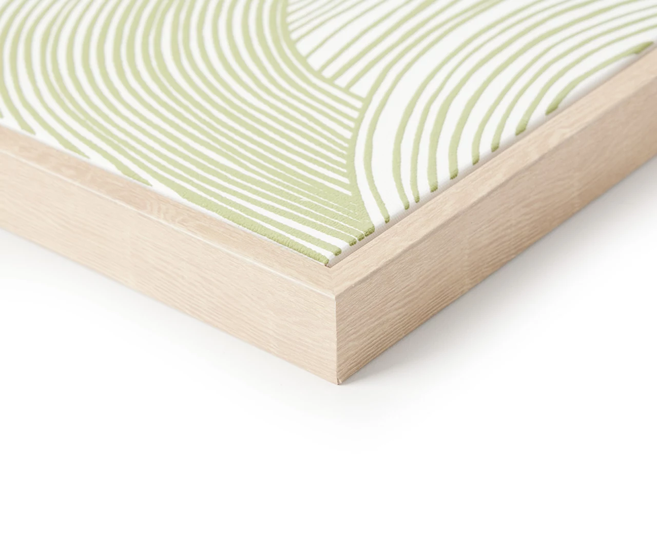 Zenspired Green & White Raised Arch Framed Canvas 4 Zenspired Green & White Raised Arch Framed Canvas - Image 2