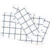 White & Navy Windowpane Full 4-Piece Microfiber Sheet Set -Home Store 810592896 810592871 810594271 A0
