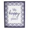 Grecian Getaway "My Happy Place" Navy & White Framed Wall Plaque 1 Grecian Getaway "My Happy Place" Navy & White Framed Wall Plaque -Home Store 810593000 A0