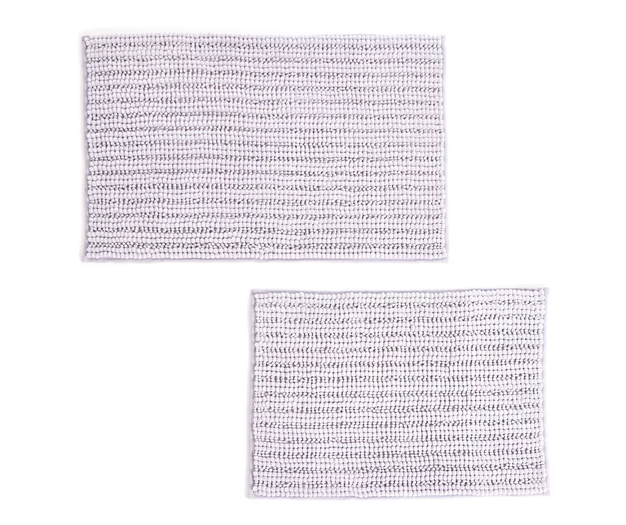 Microchip Gray 2-Piece Bath Rug Set 3 Microchip Gray 2-Piece Bath Rug Set