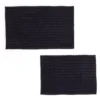 Black 2-Piece Bath Rug Set 1 Black 2-Piece Bath Rug Set -Home Store 810593992 A0