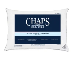 White All-Position Microfiber Standard Pillow, 2-Pack