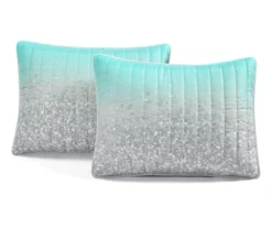 Lush Decor Glitter Ombre Print Quilt Set -Home Store 810595760 6