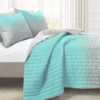Lush Decor Glitter Ombre Print Quilt & Pillowcase Set -Home Store 810595922 1