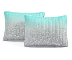 Lush Decor Glitter Ombre Print Quilt & Pillowcase Set -Home Store 810595923 6