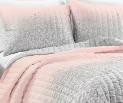 Lush Decor Glitter Ombre Print Quilt & Pillowcase Set -Home Store 810595924 3