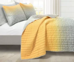 Lush Decor Glitter Ombre Print Quilt & Pillowcase Set -Home Store 810595933 1