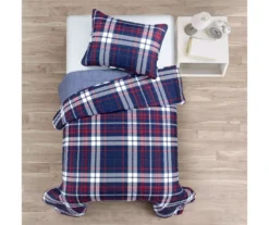 Lush Decor Grayson Farmhouse Navy & Red Plaid Reversible Quilt Set 20 Lush Decor Grayson Farmhouse Navy & Red Plaid Reversible Quilt Set -Home Store 810595935 1