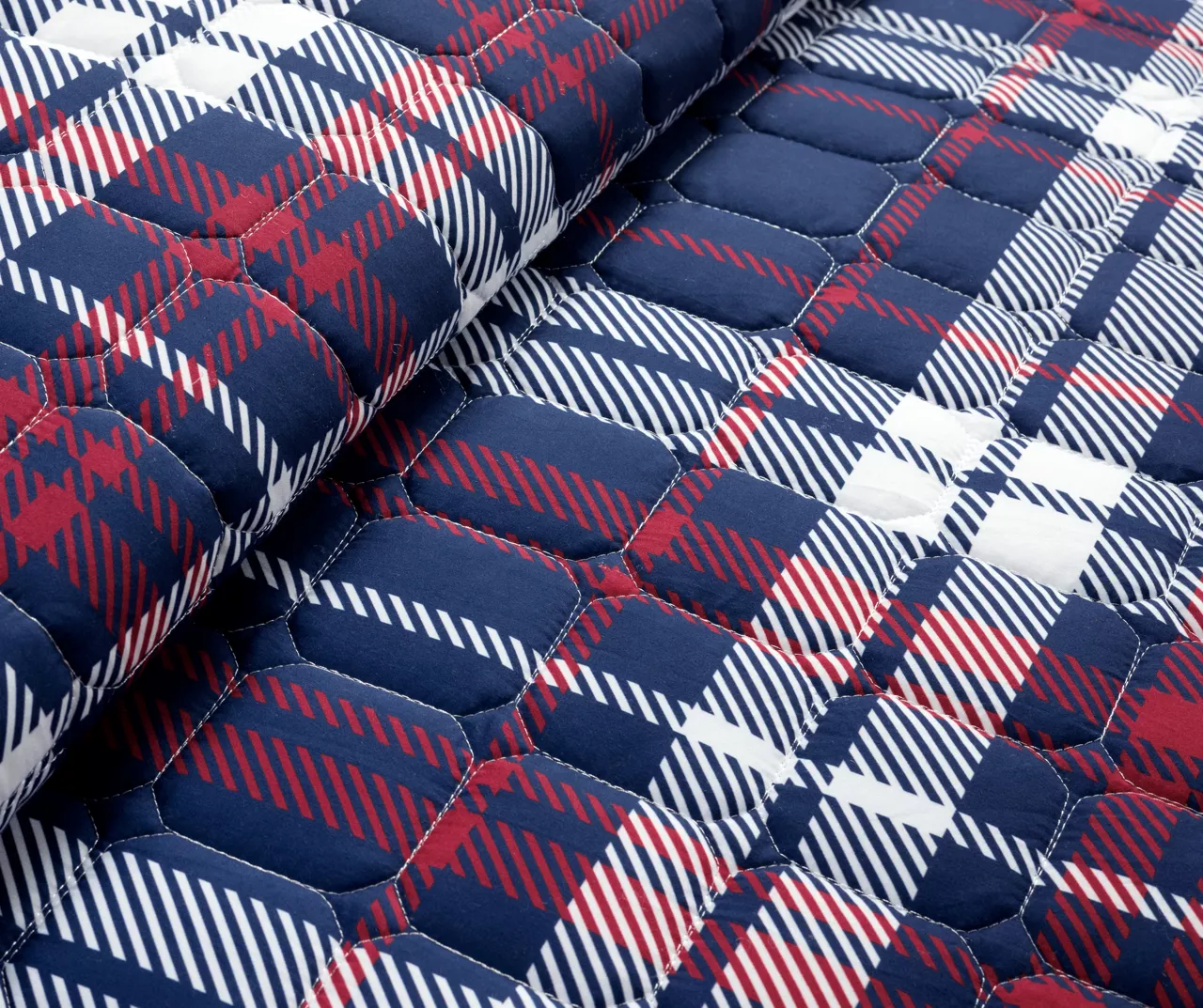 Lush Decor Grayson Farmhouse Navy & Red Plaid Reversible Quilt Set 7 Lush Decor Grayson Farmhouse Navy & Red Plaid Reversible Quilt Set - Image 5