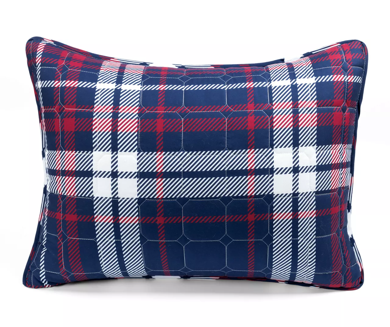 Lush Decor Grayson Farmhouse Navy & Red Plaid Reversible Quilt Set 11 Lush Decor Grayson Farmhouse Navy & Red Plaid Reversible Quilt Set - Image 9