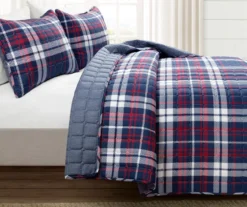 Lush Decor Grayson Farmhouse Navy & Red Plaid Reversible Quilt Set 27 Lush Decor Grayson Farmhouse Navy & Red Plaid Reversible Quilt Set -Home Store 810595936 1