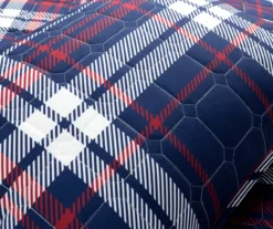 Lush Decor Grayson Farmhouse Navy & Red Plaid Reversible Quilt Set 31 Lush Decor Grayson Farmhouse Navy & Red Plaid Reversible Quilt Set -Home Store 810595936 5