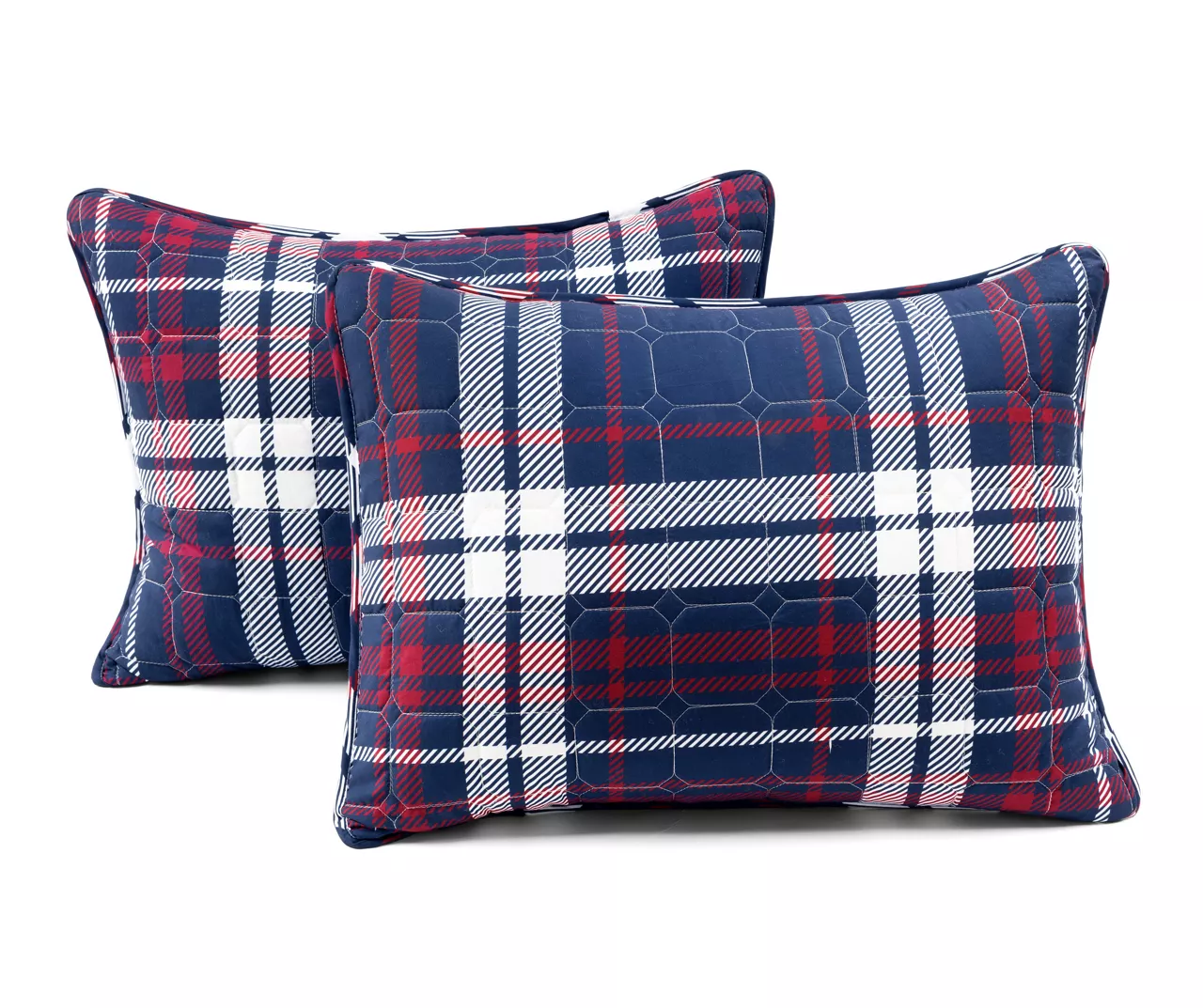 Lush Decor Grayson Farmhouse Navy & Red Plaid Reversible Quilt Set 18 Lush Decor Grayson Farmhouse Navy & Red Plaid Reversible Quilt Set - Image 16