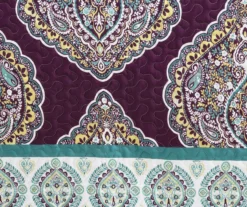 Lush Decor Harley Purple & Turquoise Paisley Arabesque Quilt Set 26 Lush Decor Harley Purple & Turquoise Paisley Arabesque Quilt Set -Home Store 810595939 3
