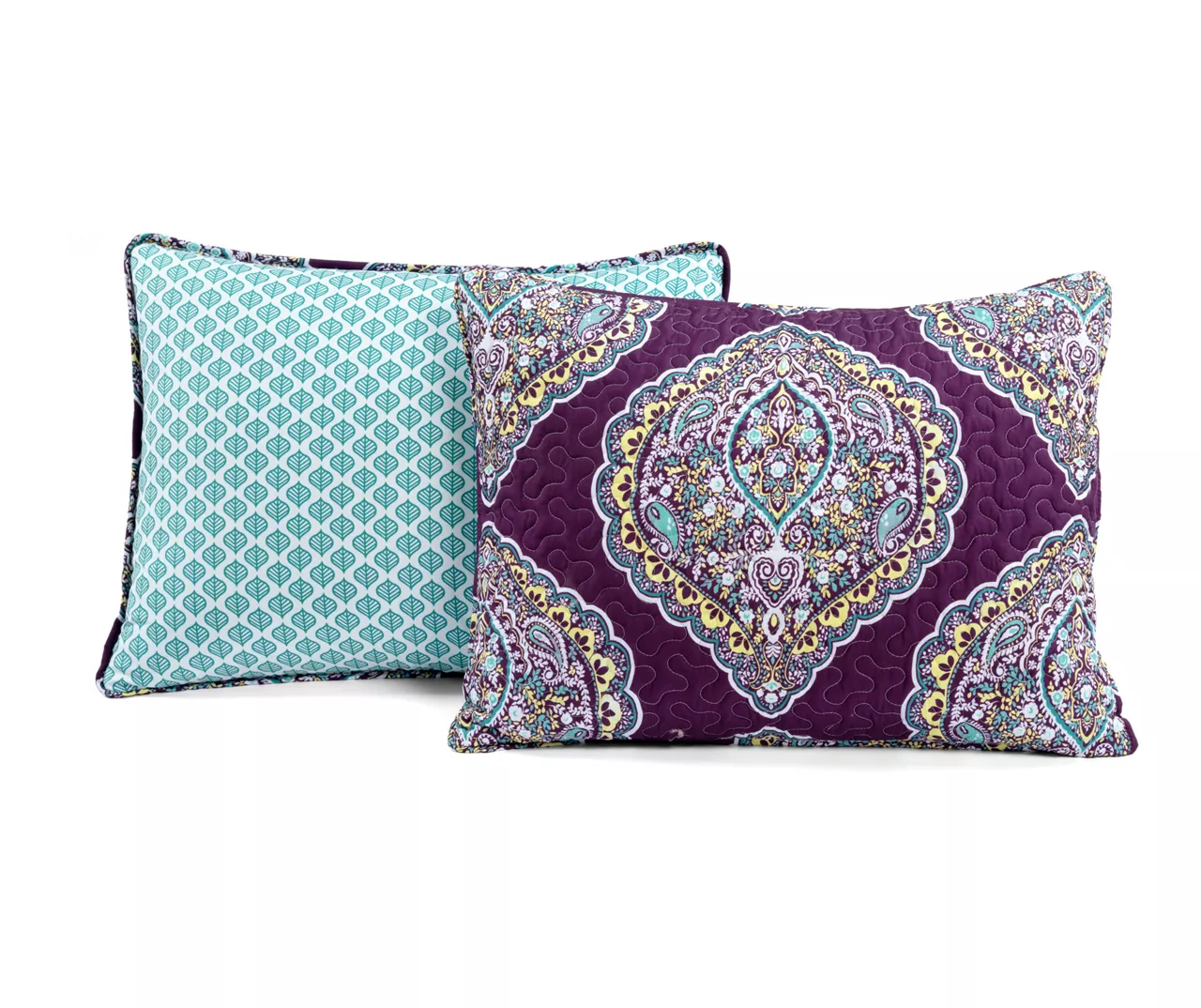 Lush Decor Harley Purple & Turquoise Paisley Arabesque Quilt Set 14 Lush Decor Harley Purple & Turquoise Paisley Arabesque Quilt Set - Image 12