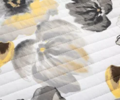 Lush Decor Leah Yellow & Gray Floral Reversible Quilt Set -Home Store 810595998 2