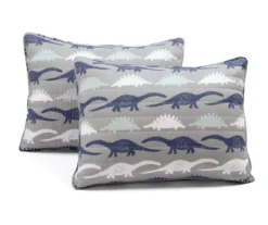 Lush Decor Navy & Gray Dinosaur Reversible Quilt Set -Home Store 810596000 5
