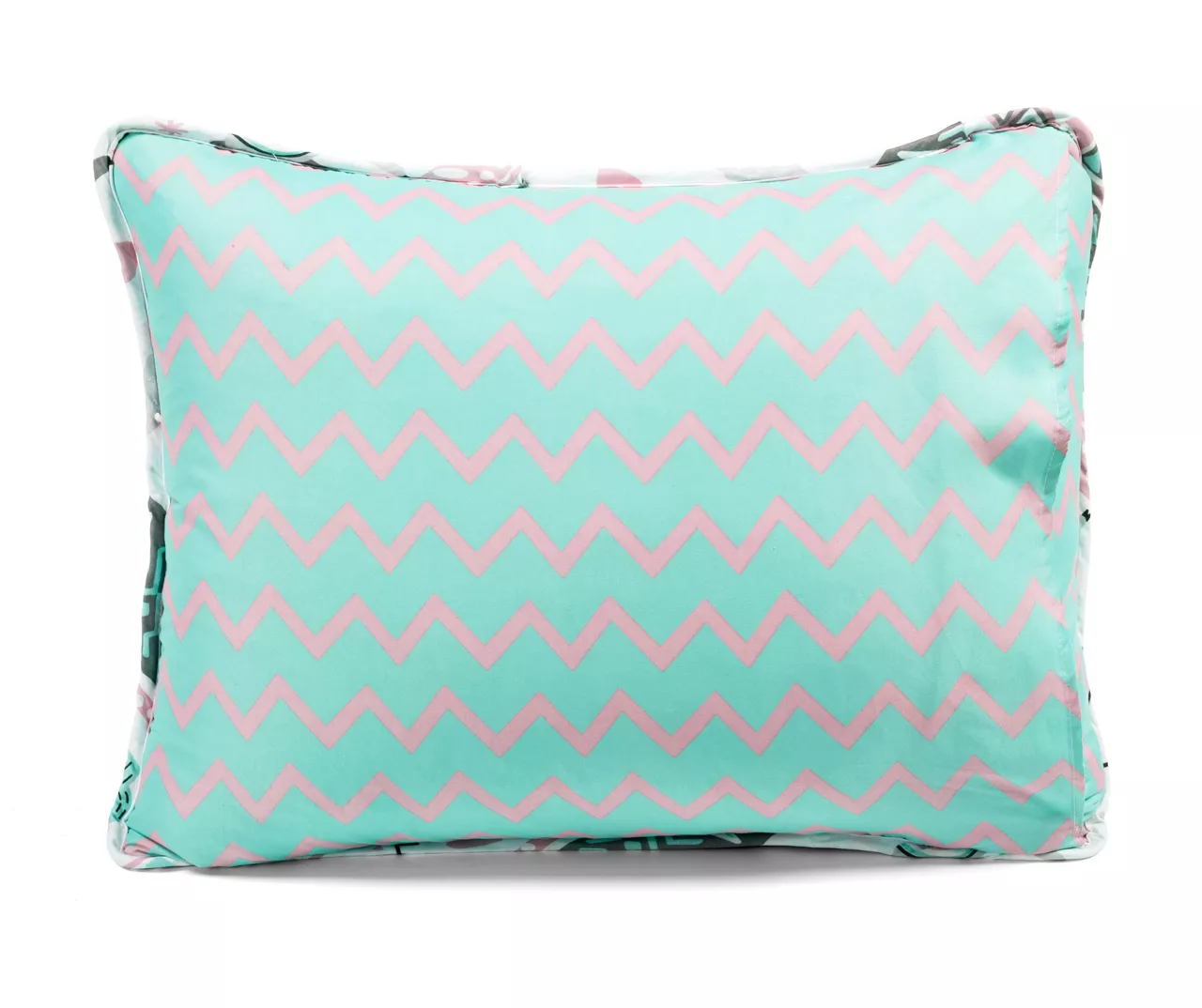 Pink & Aqua Boho Llama Reversible Twin 2-Piece Quilt Set 10 Pink & Aqua Boho Llama Reversible Twin 2-Piece Quilt Set - Image 8