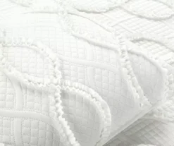 Lush Decor Avon White Ruffled Helix Pattern Quilt Set 19 Lush Decor Avon White Ruffled Helix Pattern Quilt Set -Home Store 810596040 4