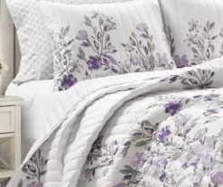 Lush Decor Tanisha Floral Reversible 5-Piece Quilt Set -Home Store 810596054 2