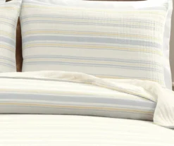 Lush Decor Solange Yellow & Gray Stripe Cotton Quilted Coverlet Set -Home Store 810596088 2