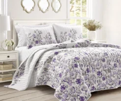 Lush Decor Tanisha Floral Reversible 5-Piece Quilt Set -Home Store 810596094