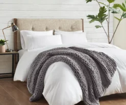 Chunky Double-Knit Handmade Throw, (50" X 60") -Home Store 810598134 2