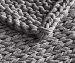 Chunky Double-Knit Handmade Throw, (50" X 60") -Home Store 810598134 5