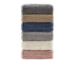 Chunky Double-Knit Handmade Throw, (50" X 60") -Home Store 810598135 9