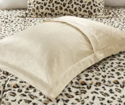 Marselle Brown & Black Leopard Print Faux Fur King 4-Piece Comforter Set -Home Store 810598172 810598173 6