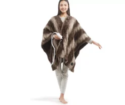 Marselle Faux Fur Heated Wrap, (50" X 64") -Home Store 810598188 3