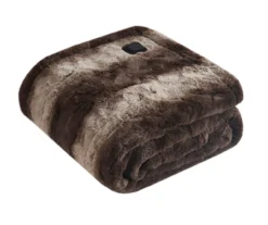 Marselle Faux Fur Heated Wrap, (50" X 64") -Home Store 810598188 4
